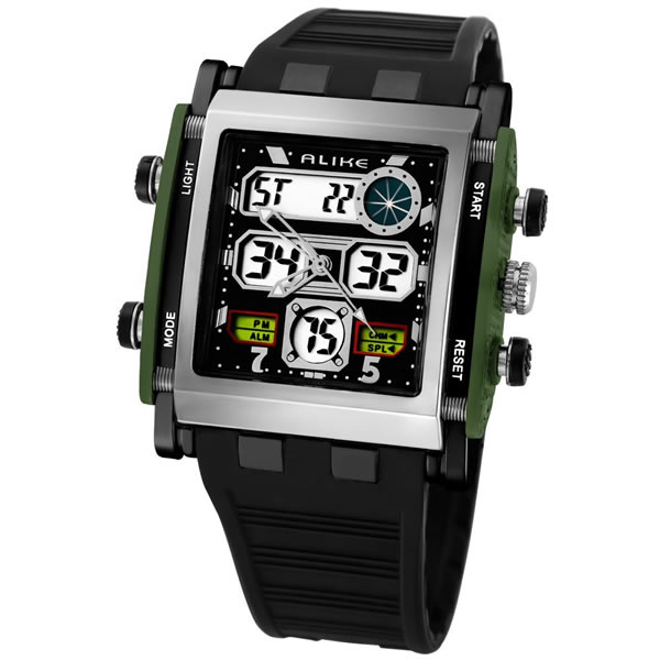 Relógio de pulso flor pingente de folha dourado cor preto